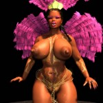 big boobs 3D - sexy female body