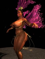 big boobs 3D - naked female body