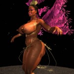 big boobs 3D - naked female body